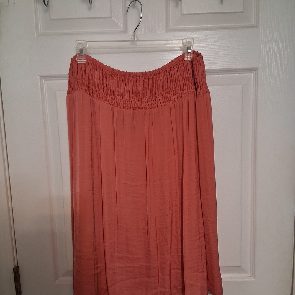 Liz Claiborne A-Line Skirt in Coral